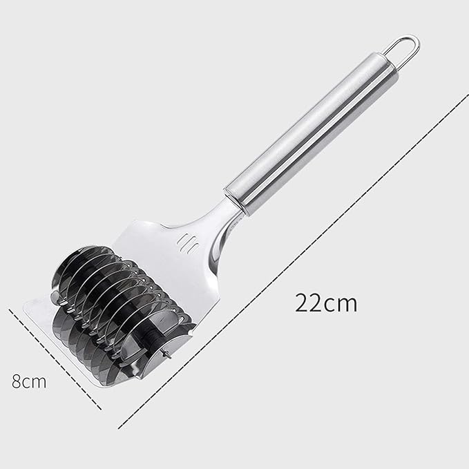 Pasta Noodle Cutter, High Grade Stainless Steel Pasta Spaghetti Maker Noodle - Image 2