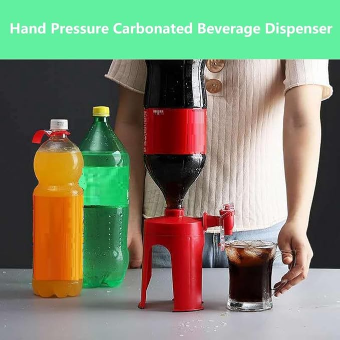 Hand Pressure Carbonated Beverage Dispenser, Soda Dispenser Hand Pressure Coke - Image 3