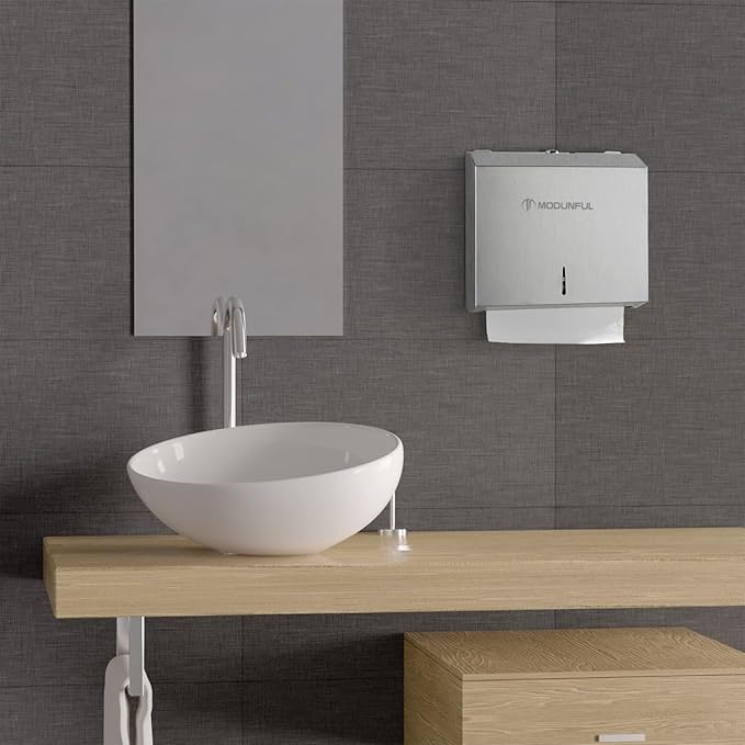 Paper Towel Dispenser Wall Mount: Large Capacity Commercial Paper Towel Holder - Image 3