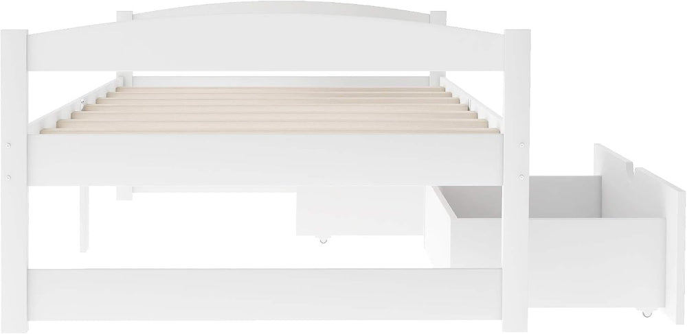 Merax Multifunctional Wood Daybed with Drawers Sofa Storage Bed with Headboar...