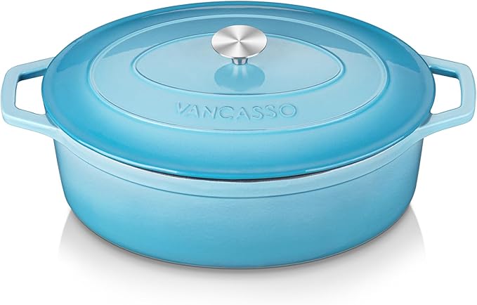 vancasso Enameled Cast Iron Dutch Oven, 9.3 Quart Dutch Oven Pot by vancasso