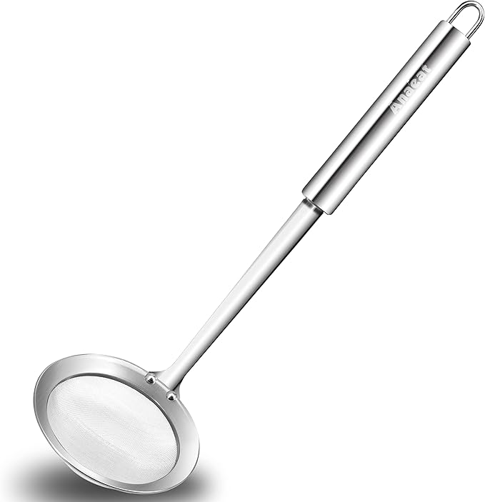 Anaeat 4" Stainless Steel Fat Skimmer Spoon by Anaeat