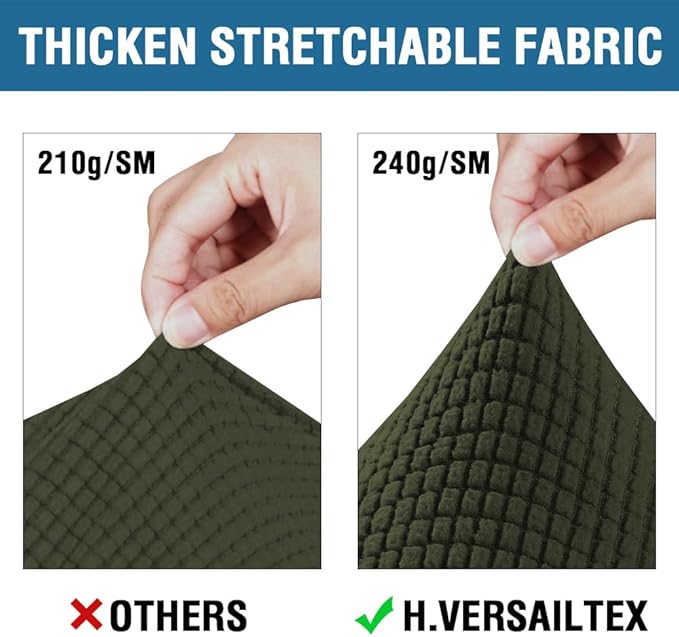 H.VERSAILTEX 4 Piece Stretch Sofa Covers - Image 3