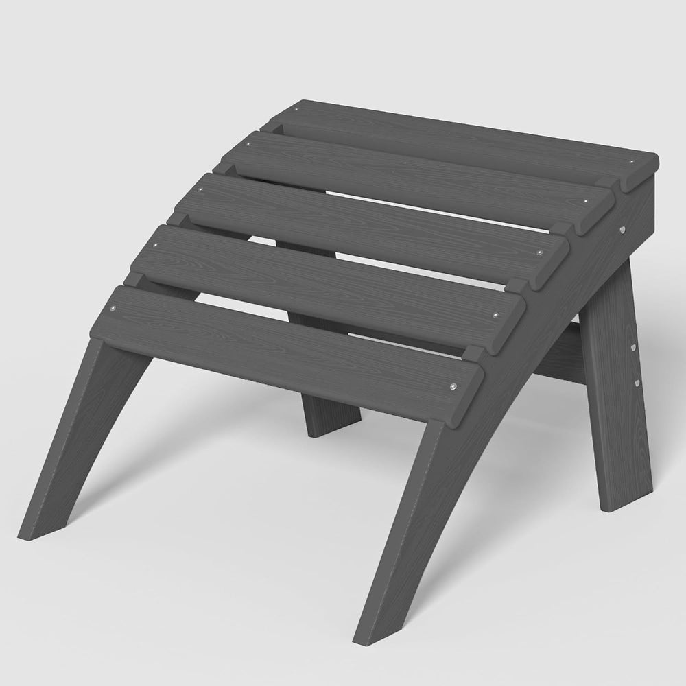 Plawdlik Folding Ottoman for Adirondack Chair–HDPE All-Weather Footrest for O...