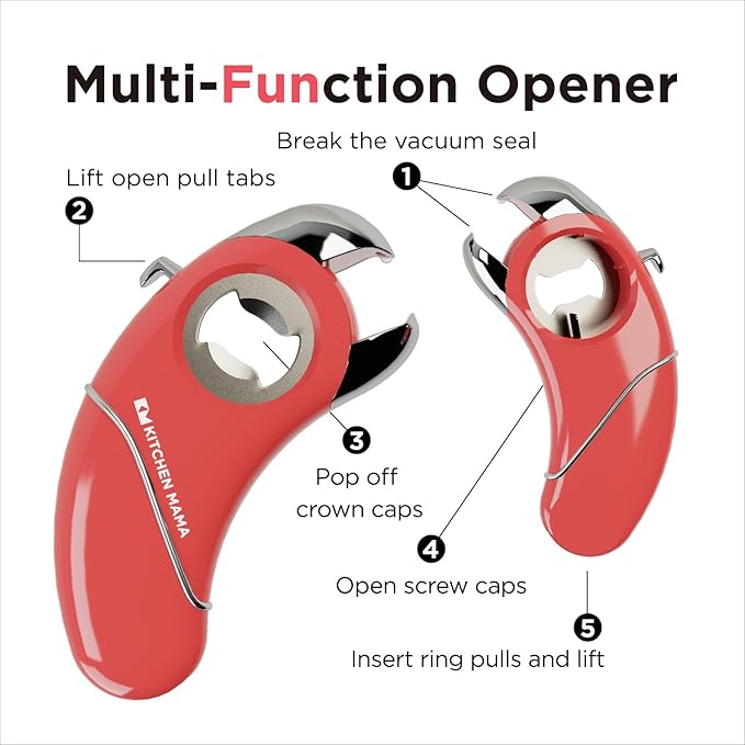Kitchen Mama Epic One Multifunction Opener: Magnetic Bottle Opener, Beer Soda - Image 2