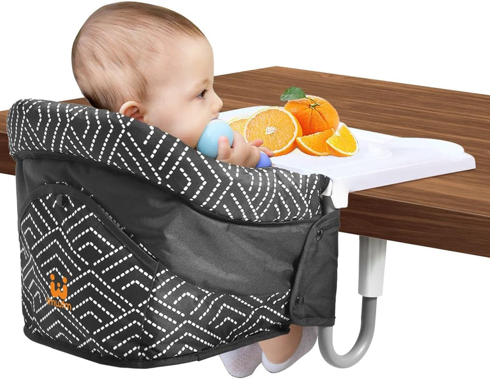 MTWML Hook On High Chair with Tray, Clip On Seat Attaches to Table for Baby