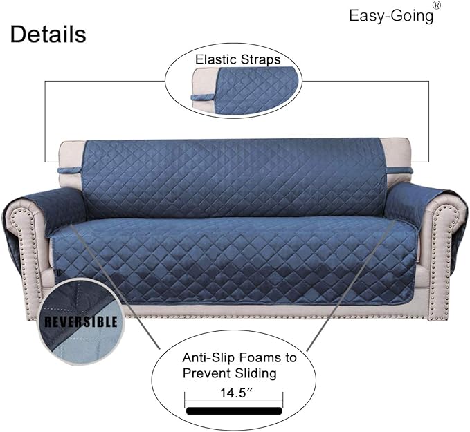 Easy-Going Reversible Loveseat Couch Cover - Image 3