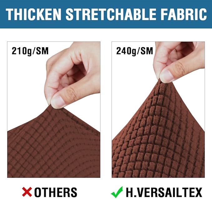 H.VERSAILTEX 3 Piece Stretch Sofa Covers - Image 3