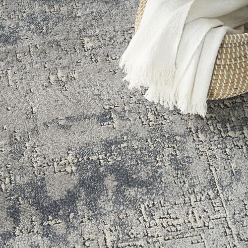 Nourison Home Concerto Dark Grey 7'10" x 9'10" Area Rug - E...