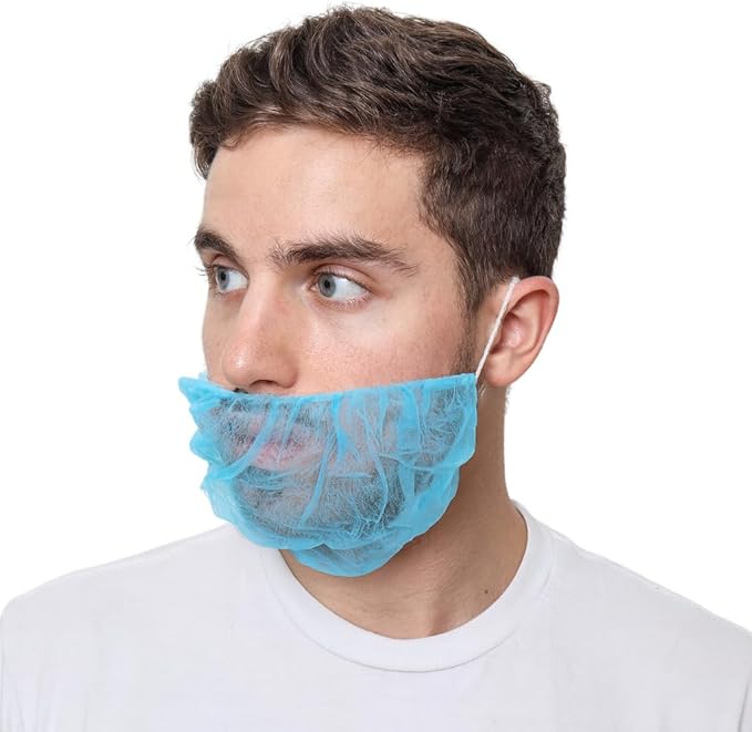Beard Nets, Disposable Beard Covers, Beard Net by SAFEKO