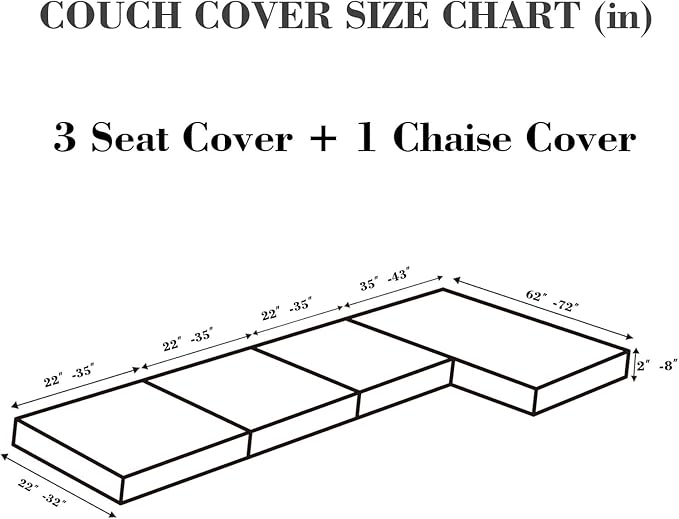 Sofa Covers Couch Covers for Sofa Pet Friendly Couch Cushion Covers Universal - Image 2