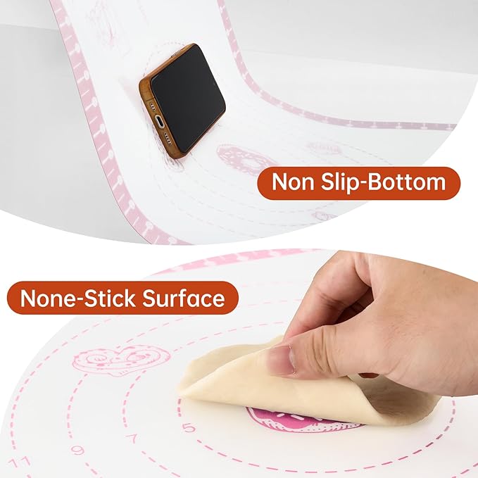 Silicone Baking Mat with 10 Recipes, Pastry Mat - Image 7