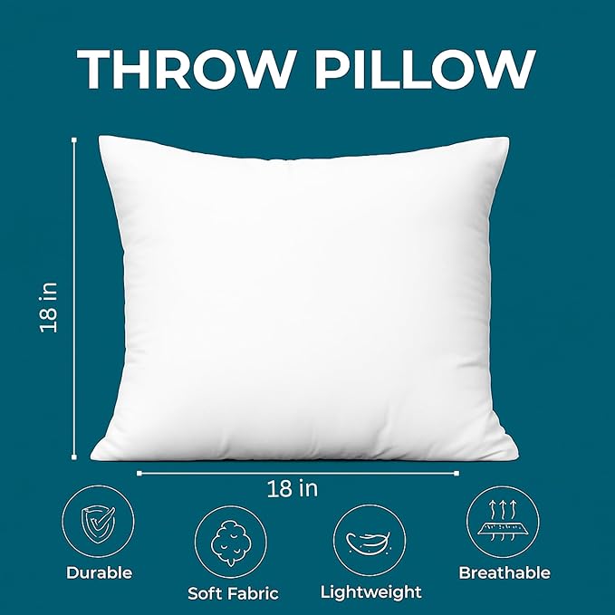 LANE LINEN 18 x 18 Throw Pillow Insert - Image 2