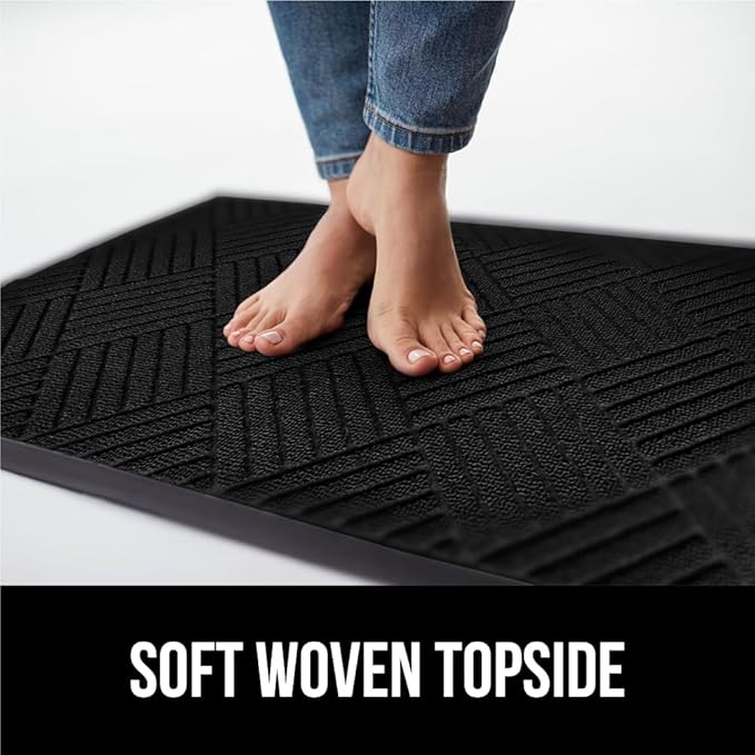 GORILLA GRIP 100% Waterproof All-Season WeatherMAX Doormat US Designed Natural - Image 7