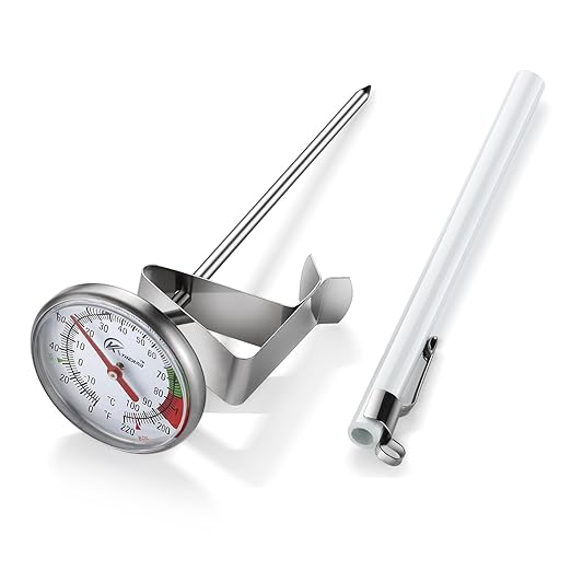 KT THERMO Instand Read 2-Inch Dial Thermometer, Chocolate Milk Foam by KTTHERMO