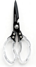 Rust-Resistant Kitchen Scissors, Transparent and Stylish Handle, Suitable by LEVUKIID