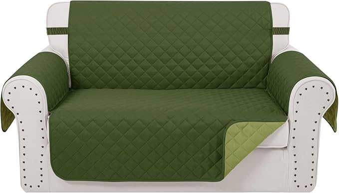 Reversible Loveseat Sofa Covers Couch Cover Furniture Protector by LuxshareHome