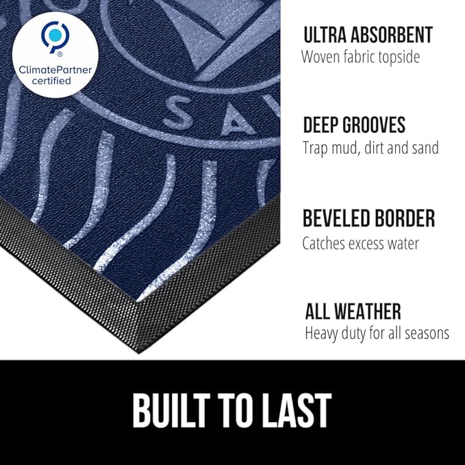 GORILLA GRIP 100% Waterproof All-Season WeatherMAX Doormat US Designed Natural - Image 2