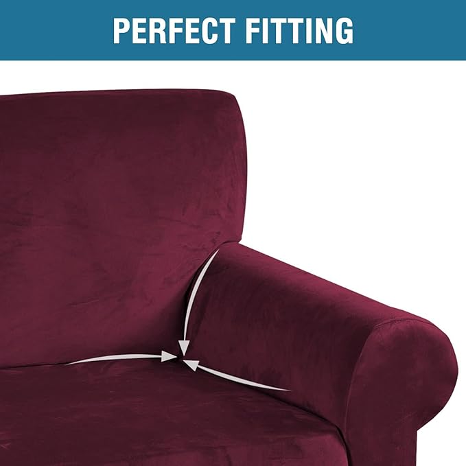 H.VERSAILTEX Stretch Velvet Sofa Covers - Image 4