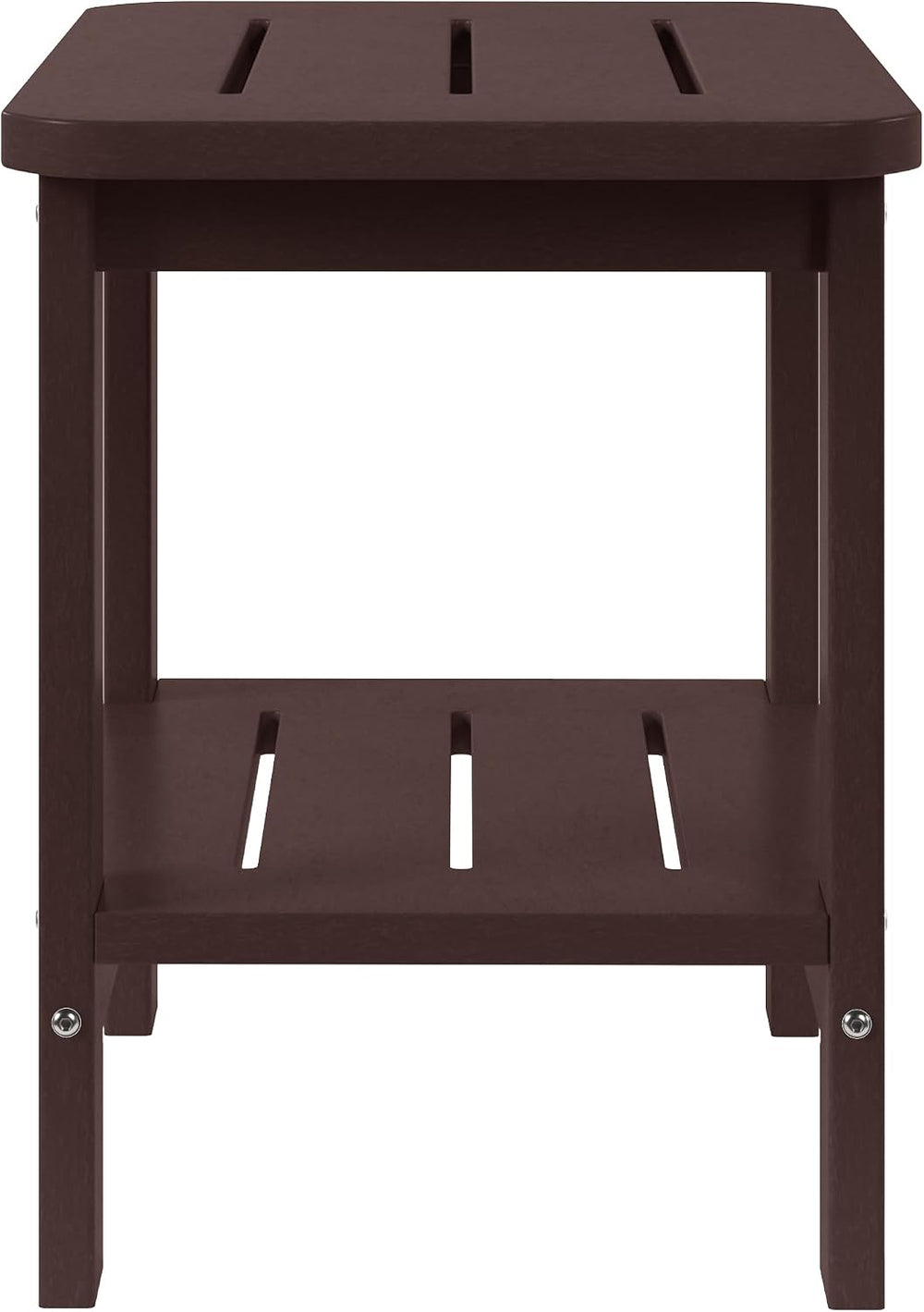 WestinTrends Aruba 2-Tier Outdoor HDPE Modern Adirondack Square Patio Side Ta...