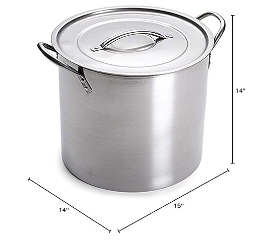 5 Gallon Stainless Steel Stock Pot - Image 2