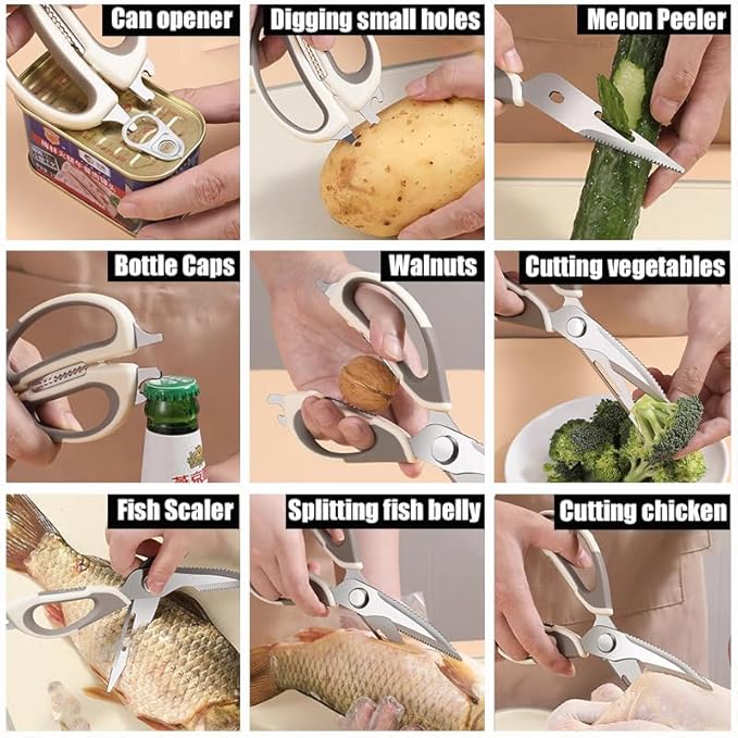 2 Pcs Heavy Duty Kitchen Shears - Image 6