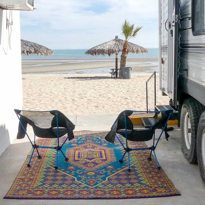 Mad Mats Outdoor Rug, Reversible Plastic Mat for Patio, Porch, Deck, Kitchen ...