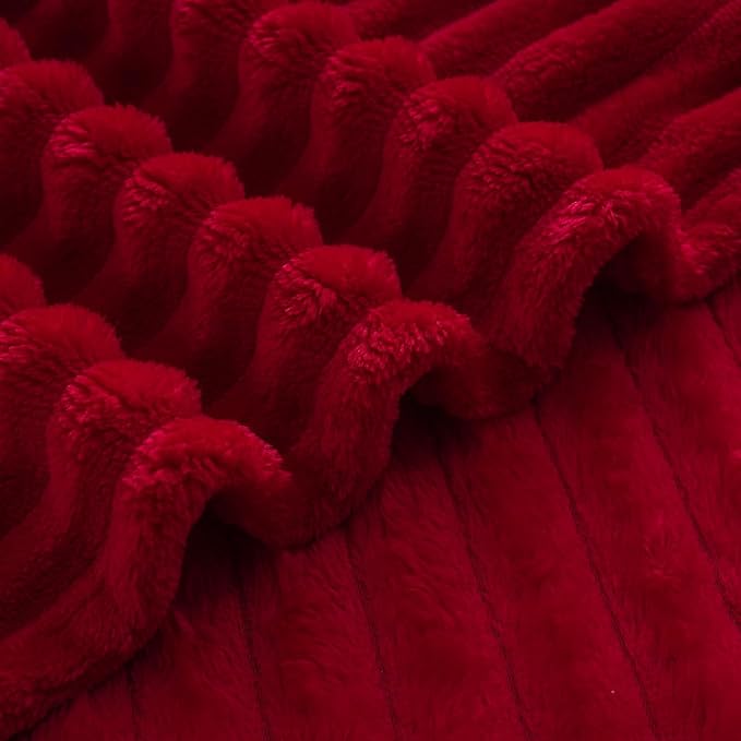 Red Fleece Throw Blanket 90”×90” - Image 6