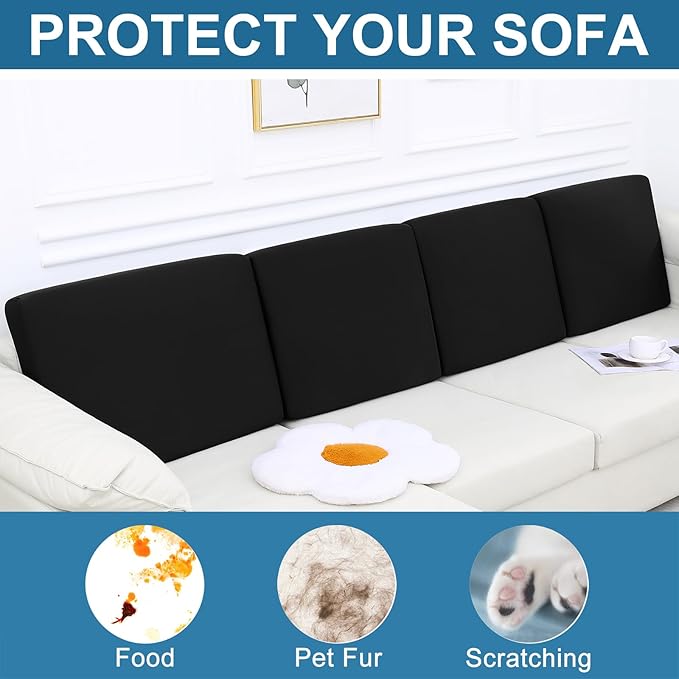 Smiry Printed Couch Cushion Covers, Stretch Soft Couch Covers - Image 7