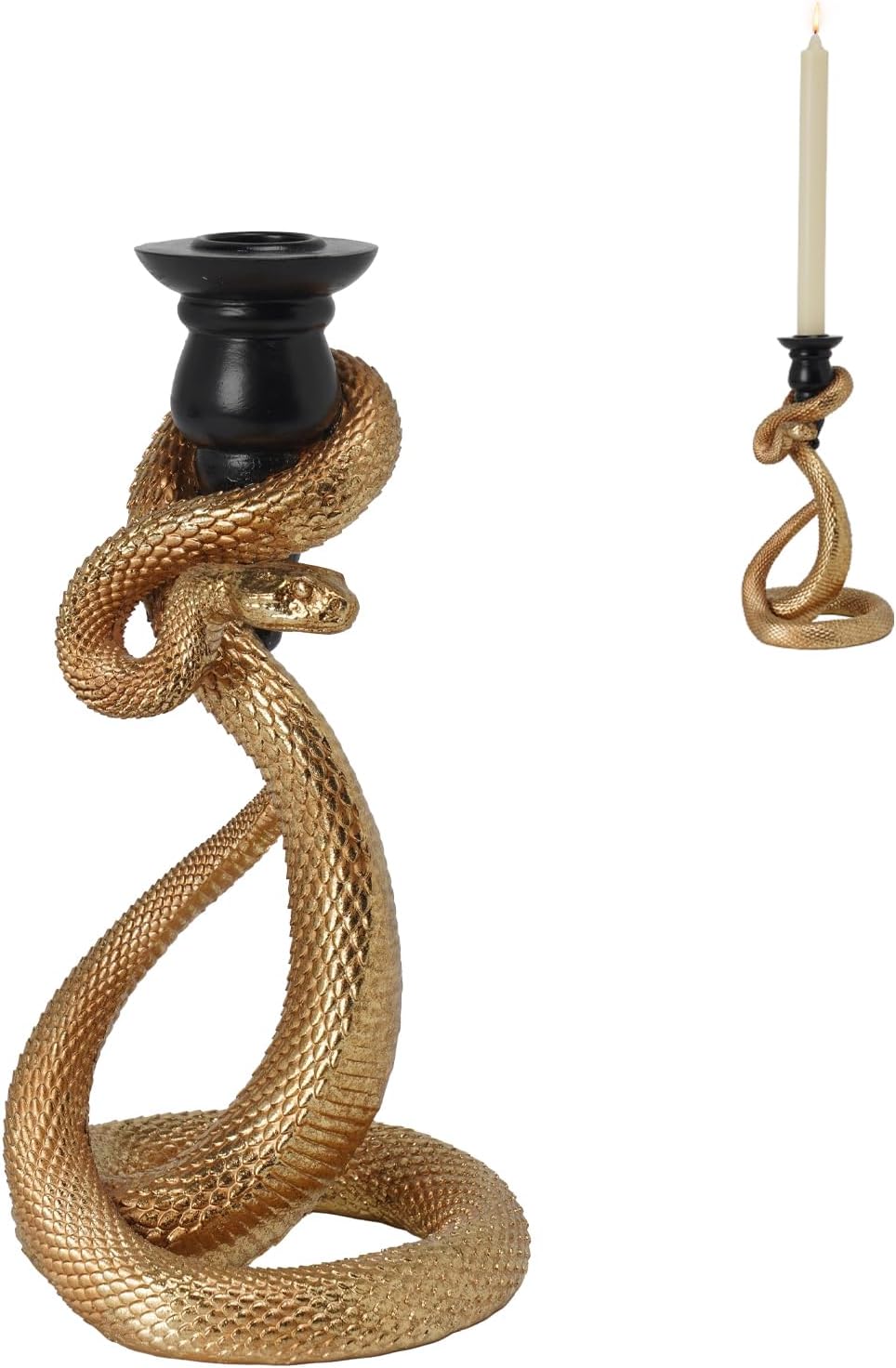 Guichifun Snake Candle Stick Holder Halloween Decoration