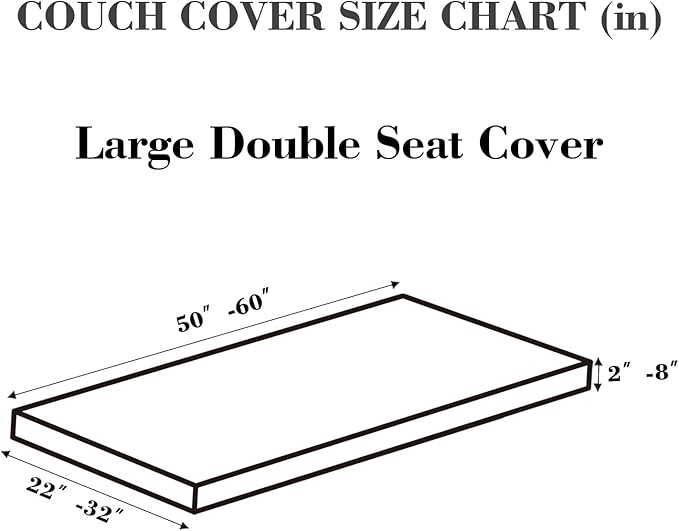 Couch Covers for 2 Cushion Sofa Pet Friendly Couch Cushion Covers Universal - Image 2