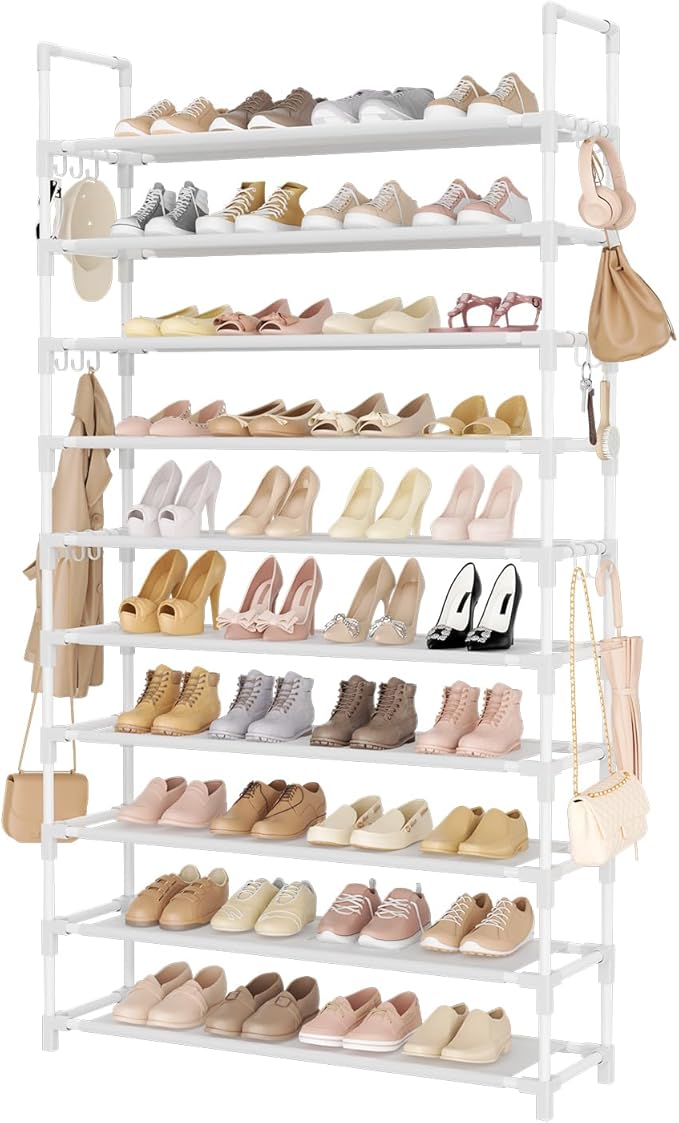 LANTEFUL Tall Shoe Rack 10 Tier Shoe Organizer Large Shoe Shelf by LANTEFULforTidyingHouse