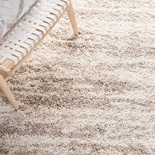 SAFAVIEH Hudson Shag Rug 10x14, Plush Modern X-Large Ivory & Beige SGH206B