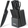 Stainless Steel Knife Set, Knife Block Sets by Aomiesen