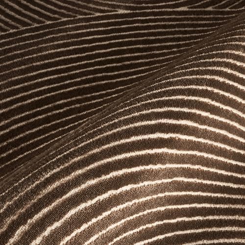 Abani Neutral Collection Brown Area Rug 5' x 8' for Living Room, Bedr...