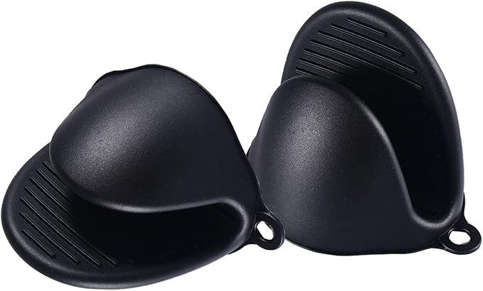 2 Pairs Mini Oven Gloves Silicone Heat Resistant Cooking Pinch Mitts Potholder - Image 4