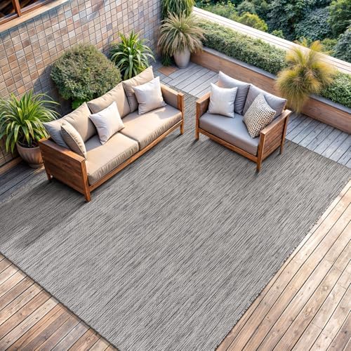 CAMILSON Outdoor Rug 9x12 Modern Area Rugs for Large Indoor and Outdoor Patio...