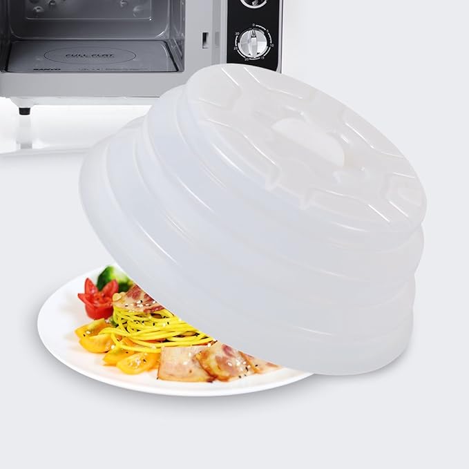 Kichwit Silicone Microwave Plate Cover Collapsible, Dishwasher Safe and BPA Free by Kichwit