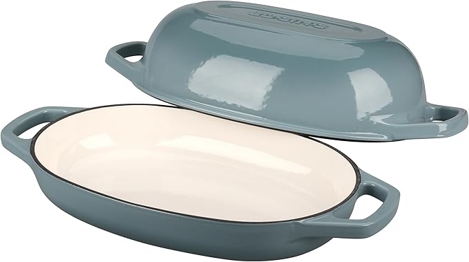 EDGING CASTING Enameled Cast Iron Oval Dutch Oven Pot