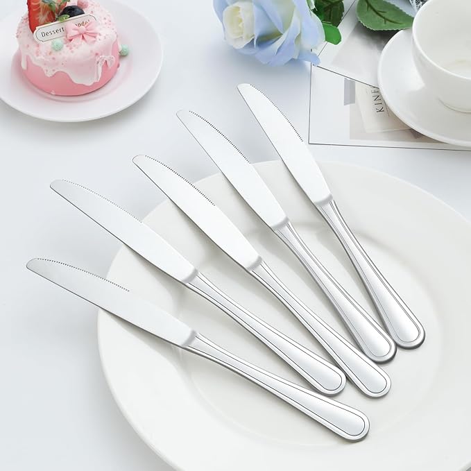 Dinner Knives Set of 36, 9” Butter Knives - Image 5