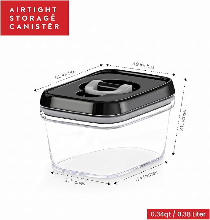 DWËLLZA KITCHEN Set of 6 Mini Airtight Food Storage Containers - Image 4
