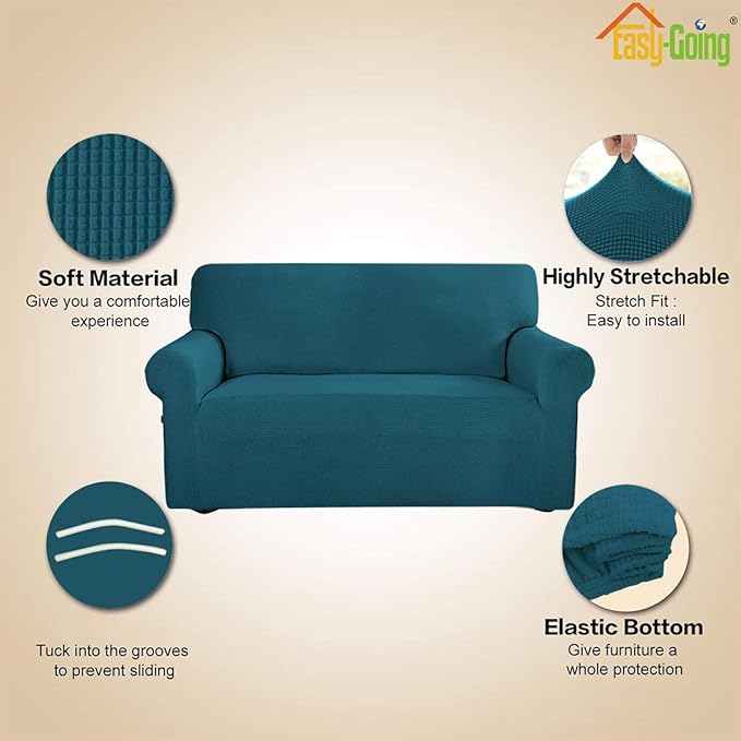 Easy-Going Stretch Loveseat Slipcover 1-Piece Sofa Cover Furniture Protector - Image 3