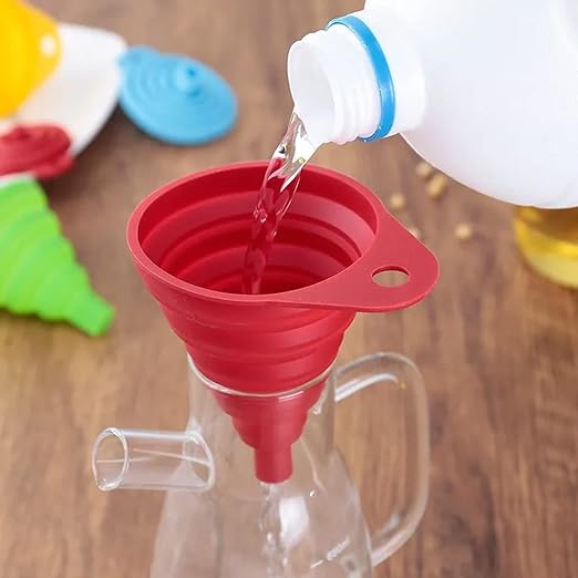 Set of 4 Silicone Collapsible Kitchen Funnel - Image 8