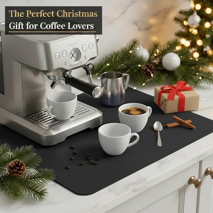 Dish Drying Mat Super Absorbent – 12" x 18" Coffee Mat - Image 8