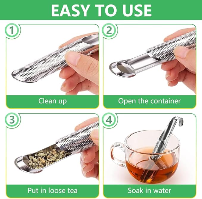 Stainless Steel Tea Diffuser, 2026 Upgraded Tea Pipe Infuser - Image 4