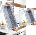 NIWWIN Collapsible Kitchen Colander Strainer, Expandable Over the Sink Colander by NIWWIN