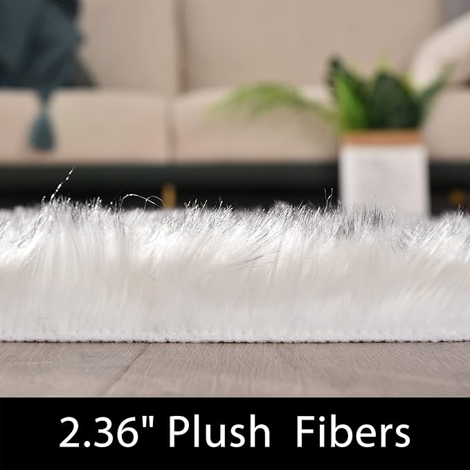 Latepis 6 x 8 Area Rug White - Image 3