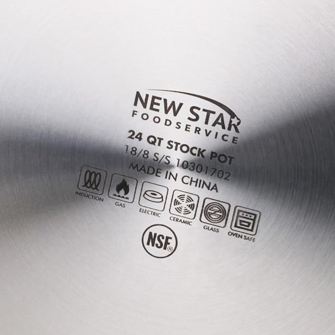 New Star Foodservice 24 Qt Stainless Steel Stock Pot - Image 4