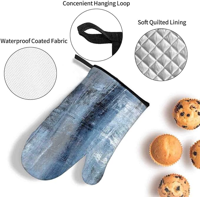 LOKMU Oven Mitts and Pot Holders Set of 3, Kitchen Decor Gifts - Image 4