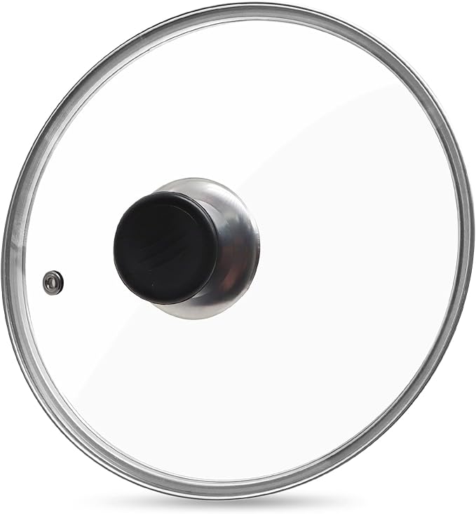Glass Lid for Frying Pan Tempered Glass Pot Lid by Unknown